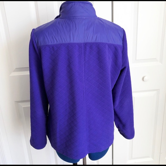 Talbots Purple Quilted Pattern Jacket - Picture 2 of 5